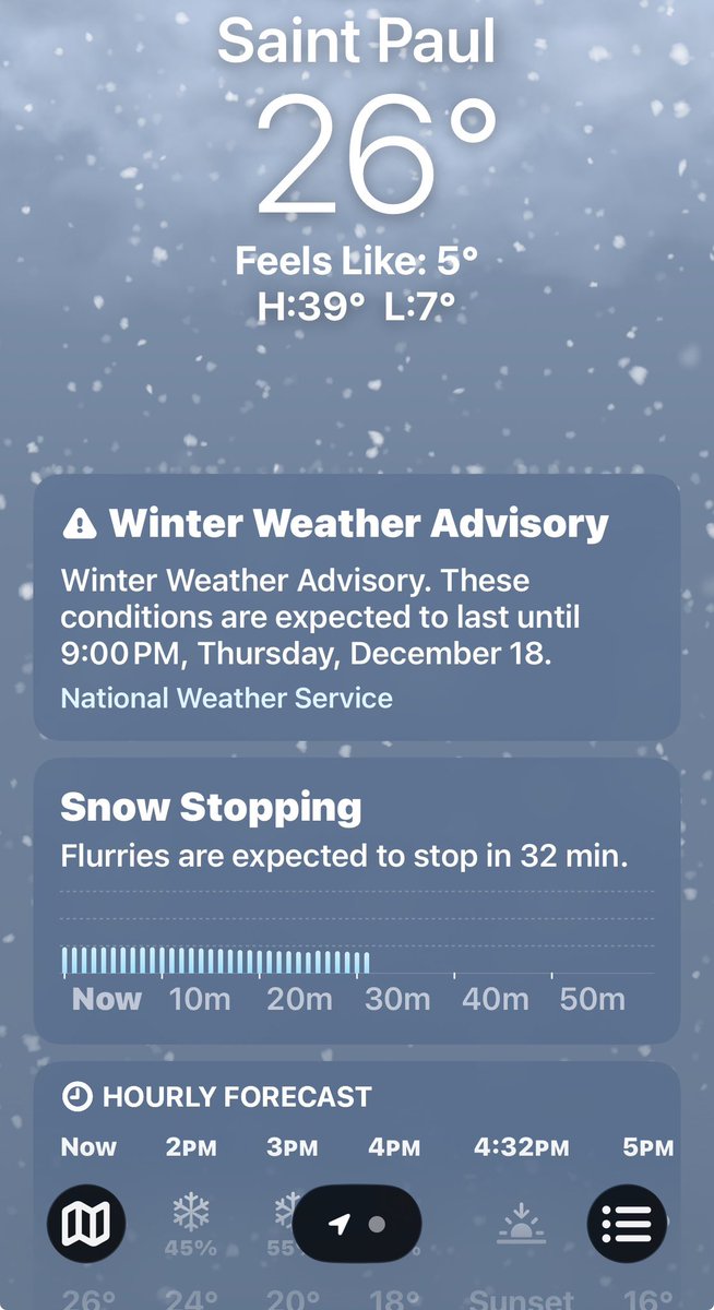 fym 26°F but feels like 5