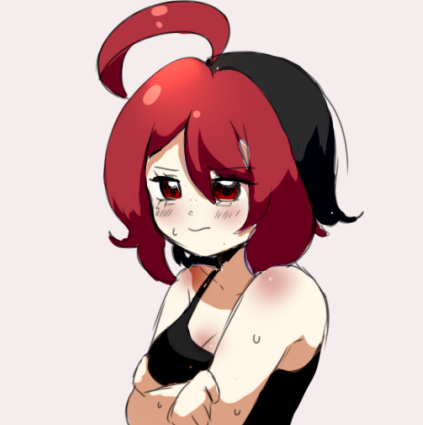 NachiLua's tweet image. tu monita china está enojada por que esta sudada y muerta de calor