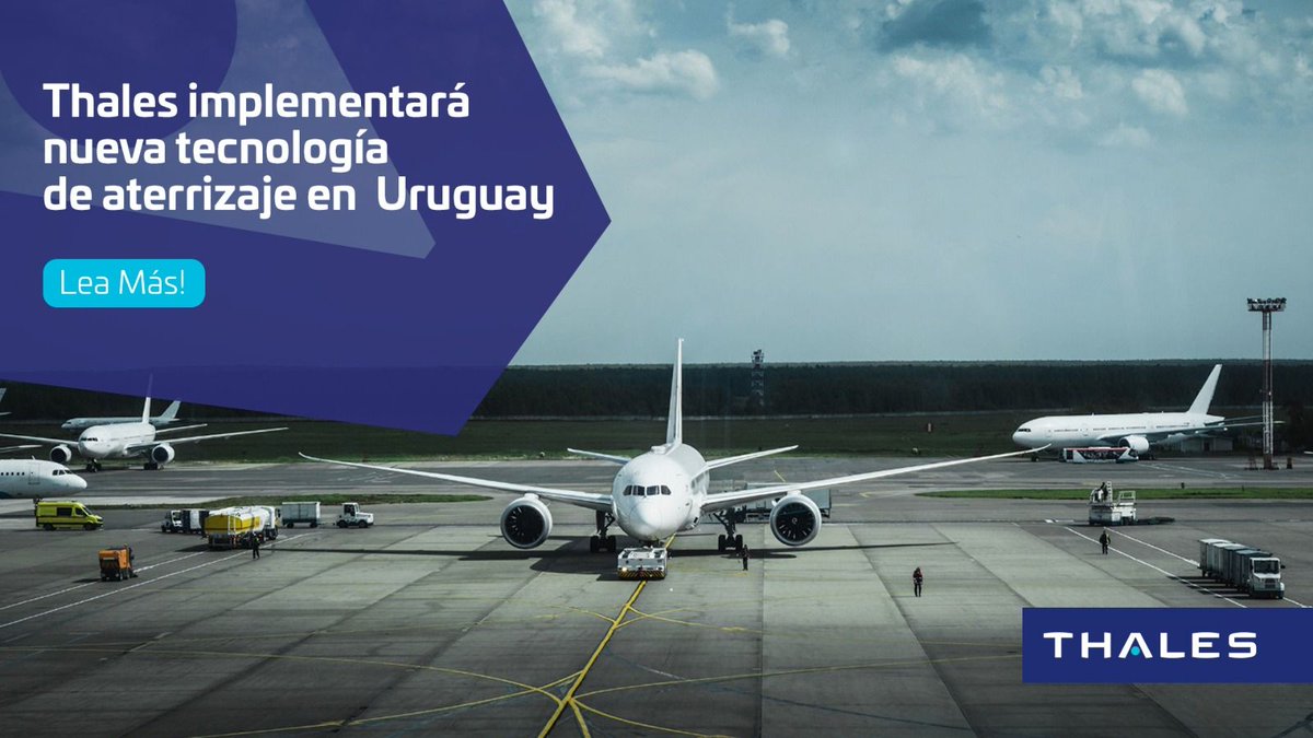 ✈️ Thales y su socio local Stinville, en alianza con Aeropuertos Uruguay, impulsan una nueva era para la navegación aérea en Uruguay gracias a la modernización del sistema de aterrizaje del Aeropuerto Internacional de Carrasco.

➡️ thls.co/mTfZ50XKm5M