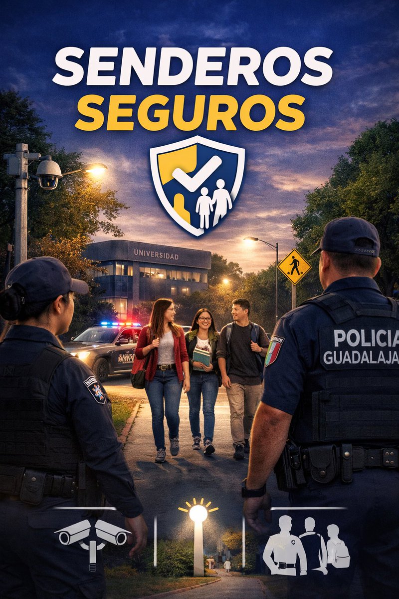 También aprobamos en el presupuesto 2026 para nuestra Ciudad <a href="/GuadalajaraGob/">Gobierno de Guadalajara</a> una partida de 47 millones destinada a procurar senderos y entornos seguros en escuelas.  La seguridad comienza en lo cotidiano: en el trayecto que diariamente recorren estudiantes, madres, padres y