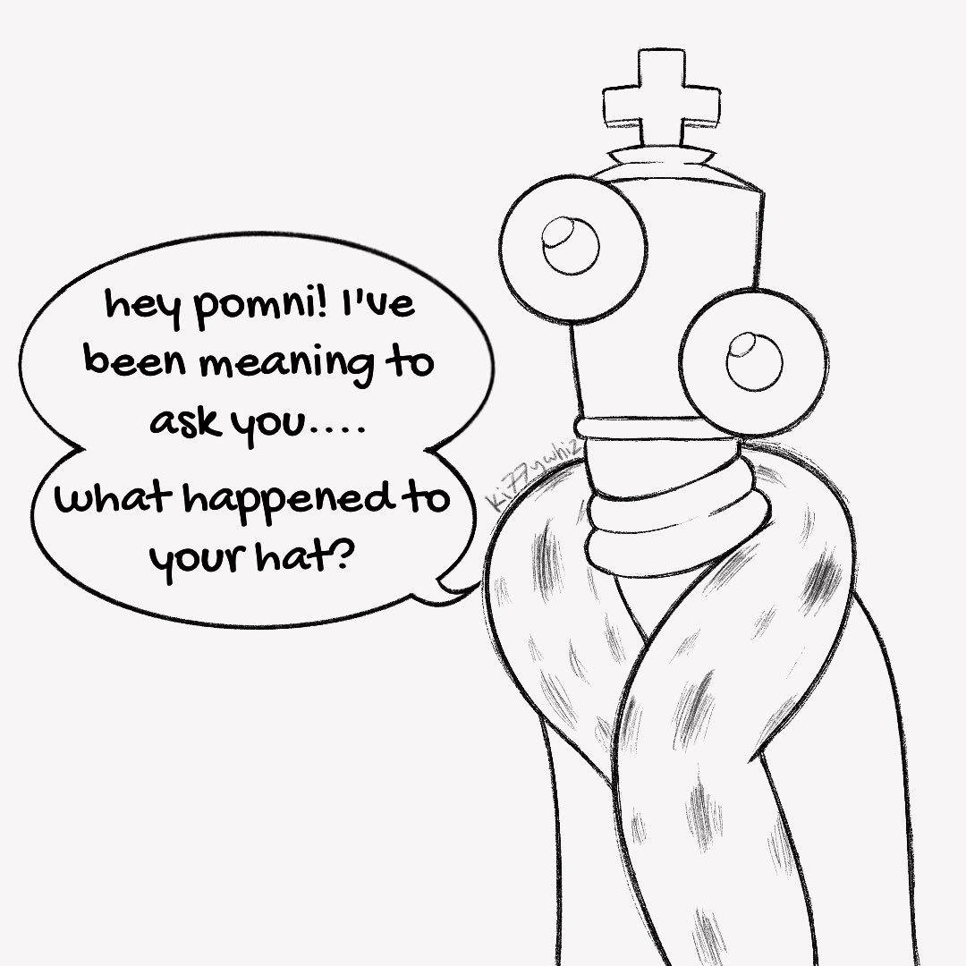 k1ttywhiz's tweet photo. another small #funnybunny comic about a headcannon of mine... that he would always fidget with her hat..
#TADC #TheAmazingDigitalCircus #comic https://t.co/n6Jmvt7sDM