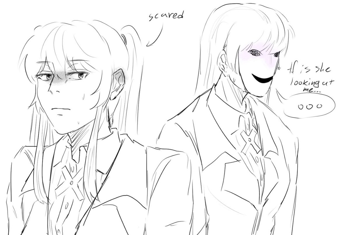Scary oooooo #marysaotome #ririkamomobami #kakegurui #lesbians