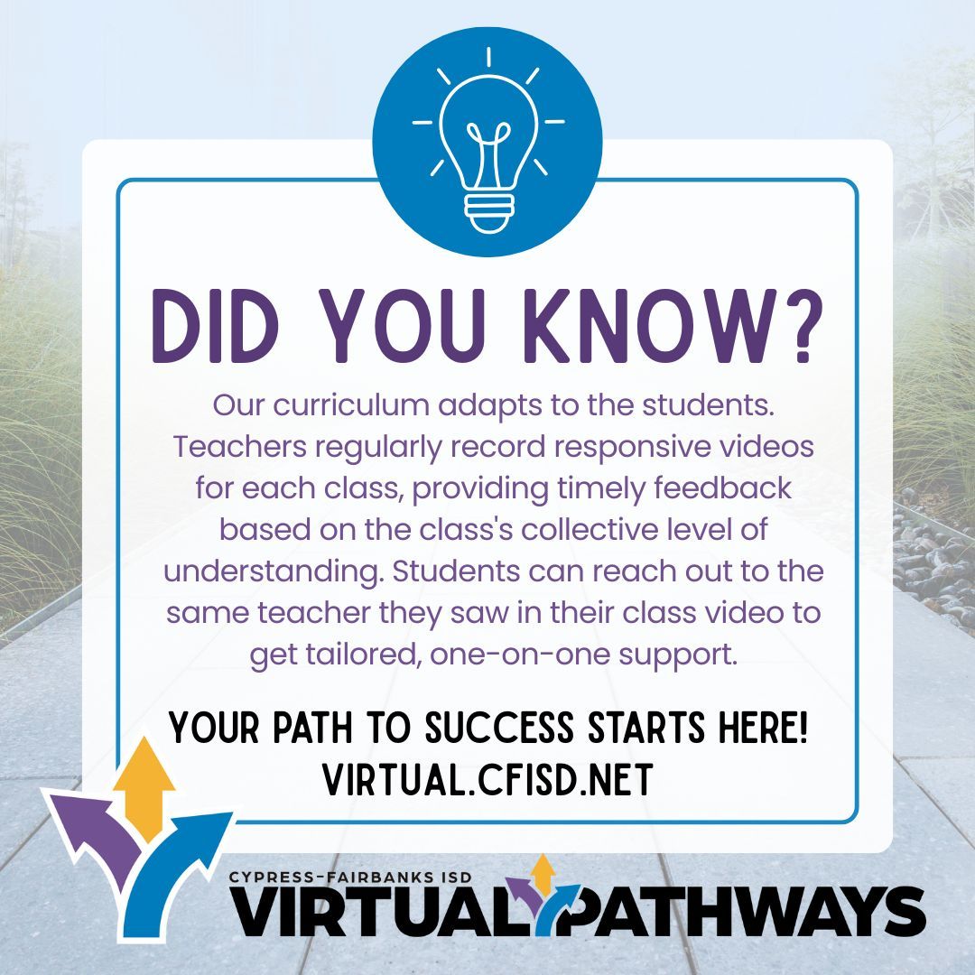 CFISD Virtual Pathways tweet media