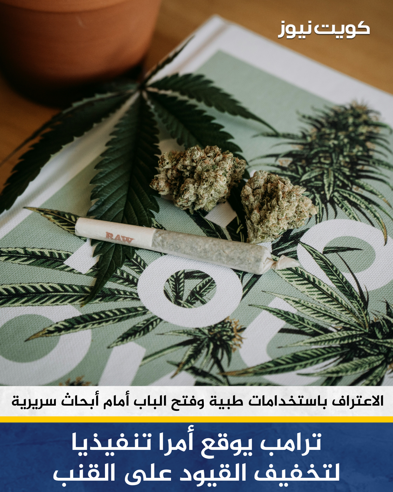 الرئيس الأمريكي يوقع أمرًا تنفيذيا لتخفيف القيود على القنب. نقله إلى تصنيف أقل تشددا والاعتراف باستخدامات طبية وتقليل مستوى الخطورة. فتح الباب أمام أبحاث سريرية وأدوية معتمدة من FDA وتخفيف العبء الضريبي على شركات القطاع بإلغاء قاعدة 280E. القرار لا يعني تقنين القنب فيدراليًا ويحتاج مسارًا تنظيميًا للتنفيذ 