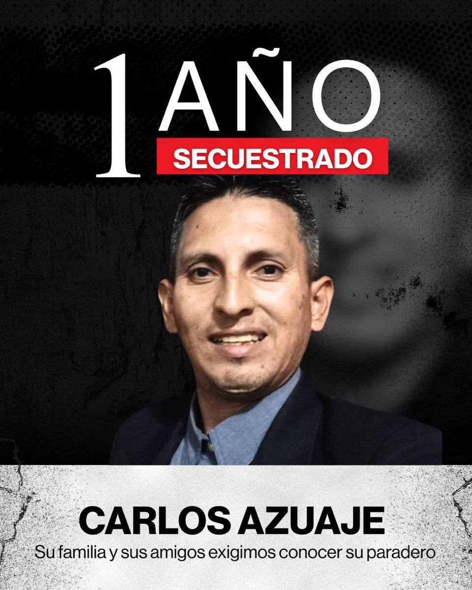 VoluntadPopular's tweet photo. 🚨CARLOS AZUAJE: UN AÑO SECUESTRADO POR LA DICTADURA

📢 Carlos Azuaje cumple hoy UN AÑO detenido por pensar distinto.

⚖️ Preso sin juicio, sin defensa privada y sin pruebas reales. Acusado de delitos fabricados en un proceso plagado de irregularidades y violaciones al debido proceso.

⏳ Han pasado 12 meses de injusticia, pero también 12 meses de firmeza.

💪 Carlos no ha claudicado ni un solo día. Su voz sigue alzada, incluso desde la celda.

#LiberenAAzuaje
#LibertadYA