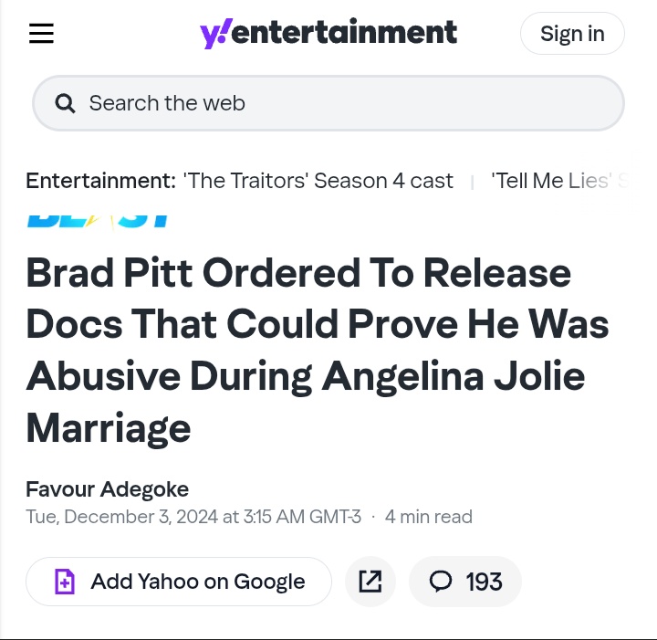 No, she's the one who achieved a great victory!
It's funny how his PR people are hiding that, isn't it?

#BradPittIsAnAbuser #AngelinaJolie