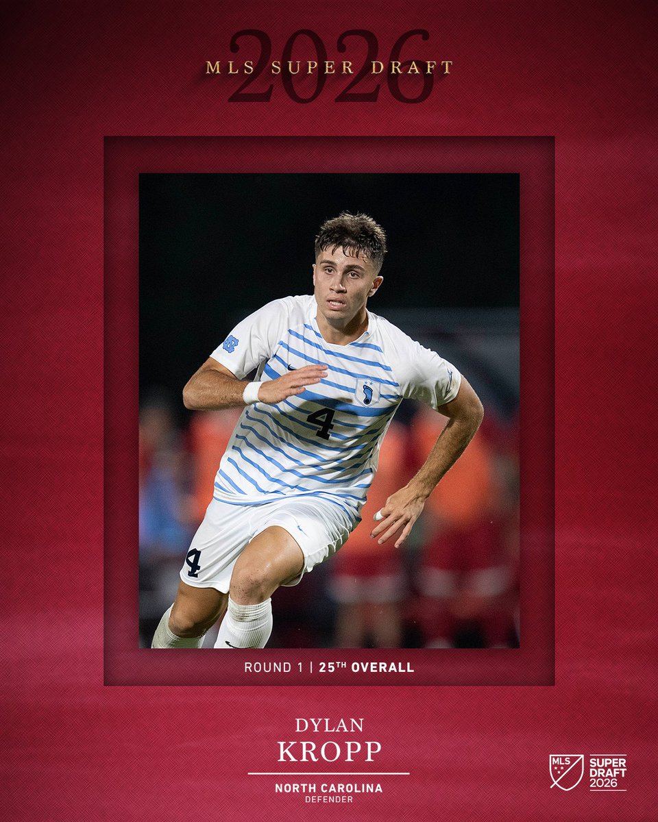 The Wasatch Front is ready for you, Dylan

We have selected Dylan Kropp from <a href="/UNCmenssoccer/">UNC Men's Soccer</a>  with the 25th overall pick in <a href="/MLS/">Major League Soccer</a> SuperDraft