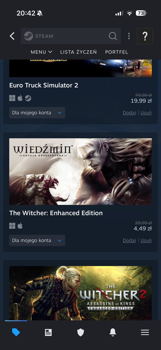 Rafa30617287's tweet photo. Pierwsze zakupy Steam 😎
#pcmaster
#steamsale
#sikacbedewbutelke https://t.co/CIilgfnSCf