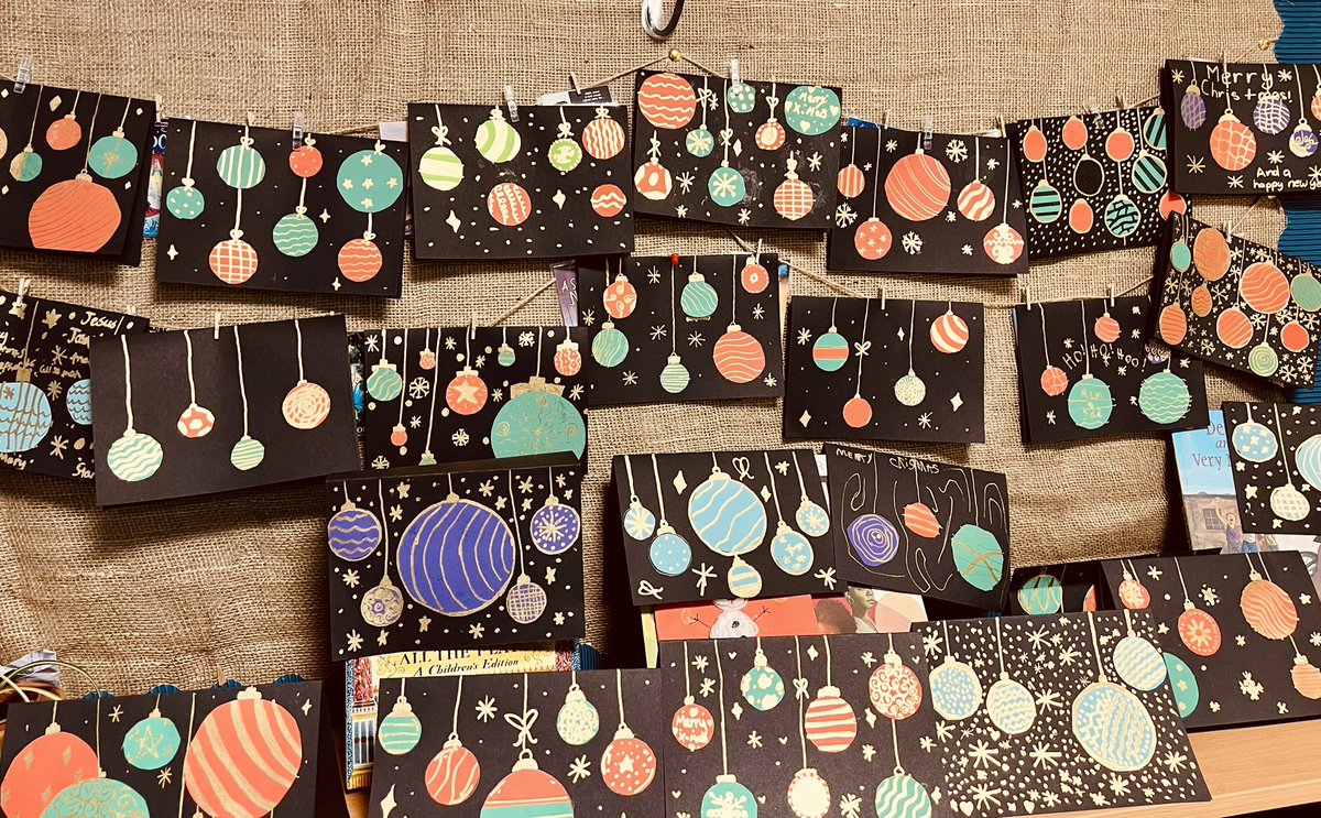 Amazing Christmas card designs by Year 6. 😊🙌🏻🎄