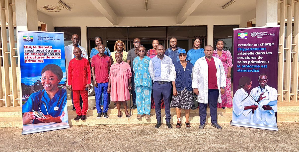 📍 𝐅𝐫𝐚𝐧𝐜𝐞𝐯𝐢𝐥𝐥𝐞 | 𝐇𝐚𝐮𝐭-𝐎𝐠𝐨𝐨𝐮𝐞́ 🇬🇦 
Après 3 jours de formation, l’essentiel commence : appliquer sur le terrain des compétences renforcées pour améliorer la prise en charge de l’#hypertensionartérielle et du #diabète à Lampassa.
#SantéPourTous #Gabon 🇬🇦