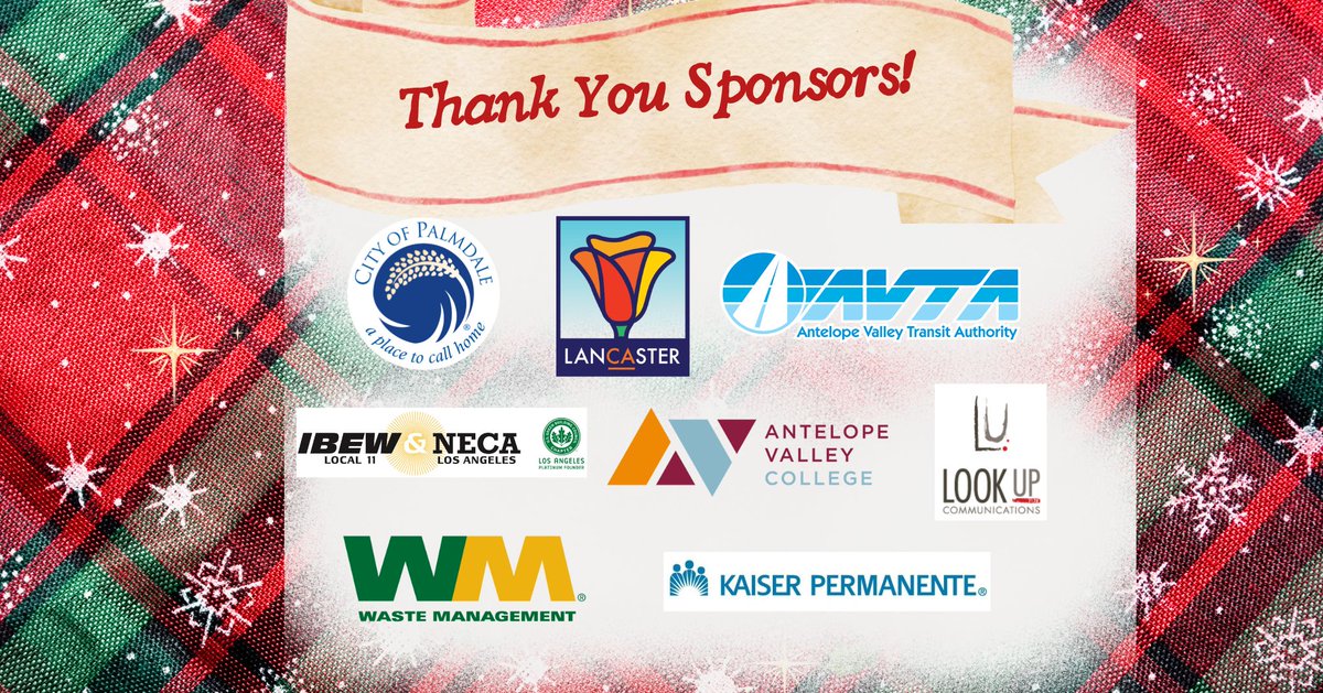 Thank you to everyone that made it out to our Holiday Party yesterday! We loved being able to ring in the Holidays with all of you. We would like to thank the Cities of Palmdale and Lancaster and all of our other wonderful sponsors as well!  We hope everyone has a Happy Holidays!