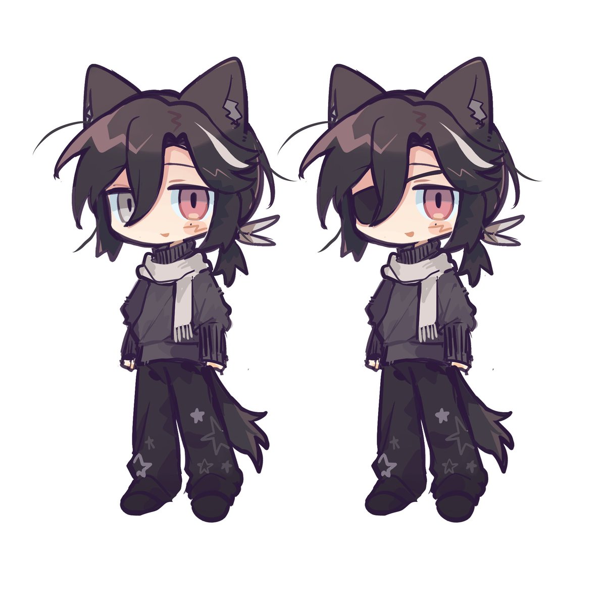 给朋友画的小衣服