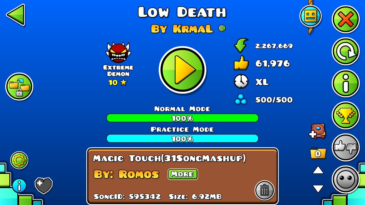 Razzleyy's tweet photo. 100 Extreme Demons! GG :) https://t.co/960G2av1u4