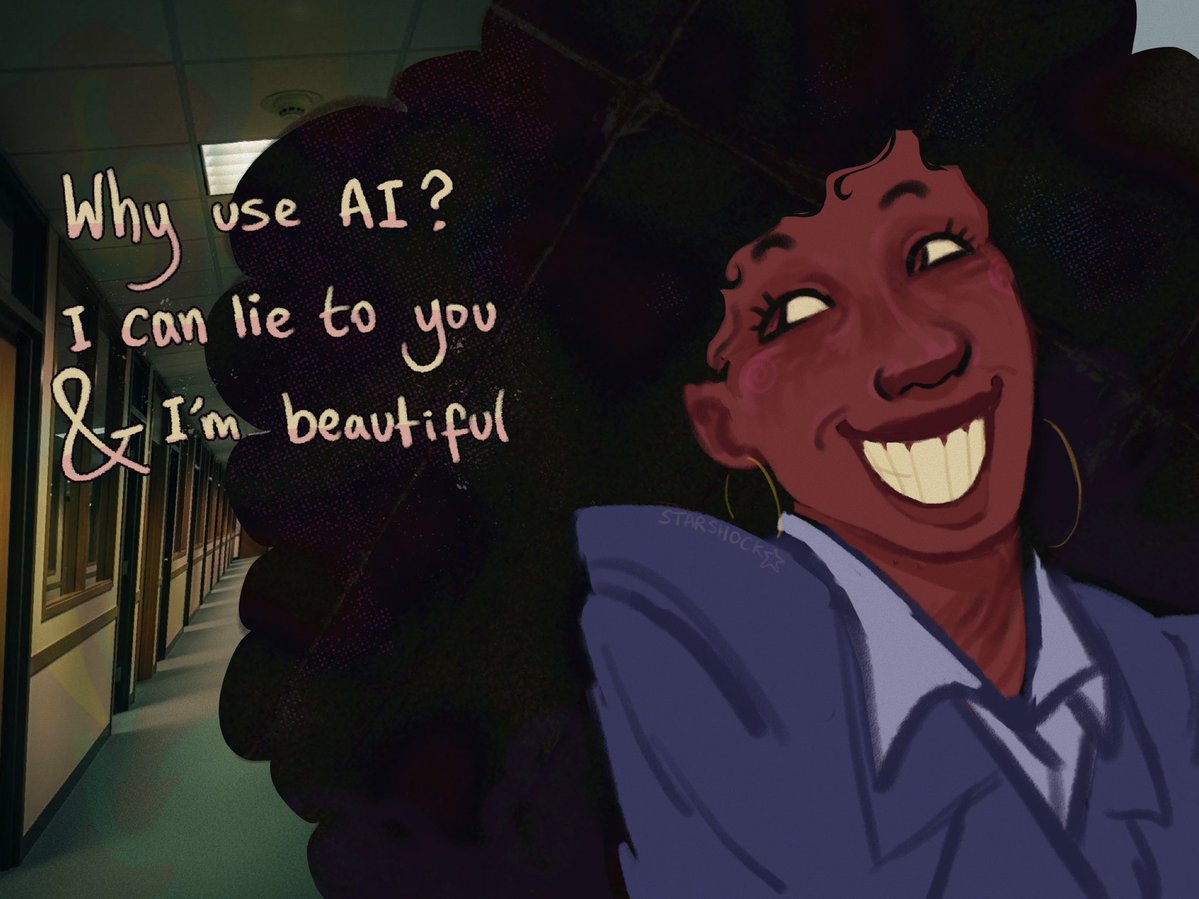 starsh_ck's tweet image. Stop using ai. Start talking to Helen instead #tma #art