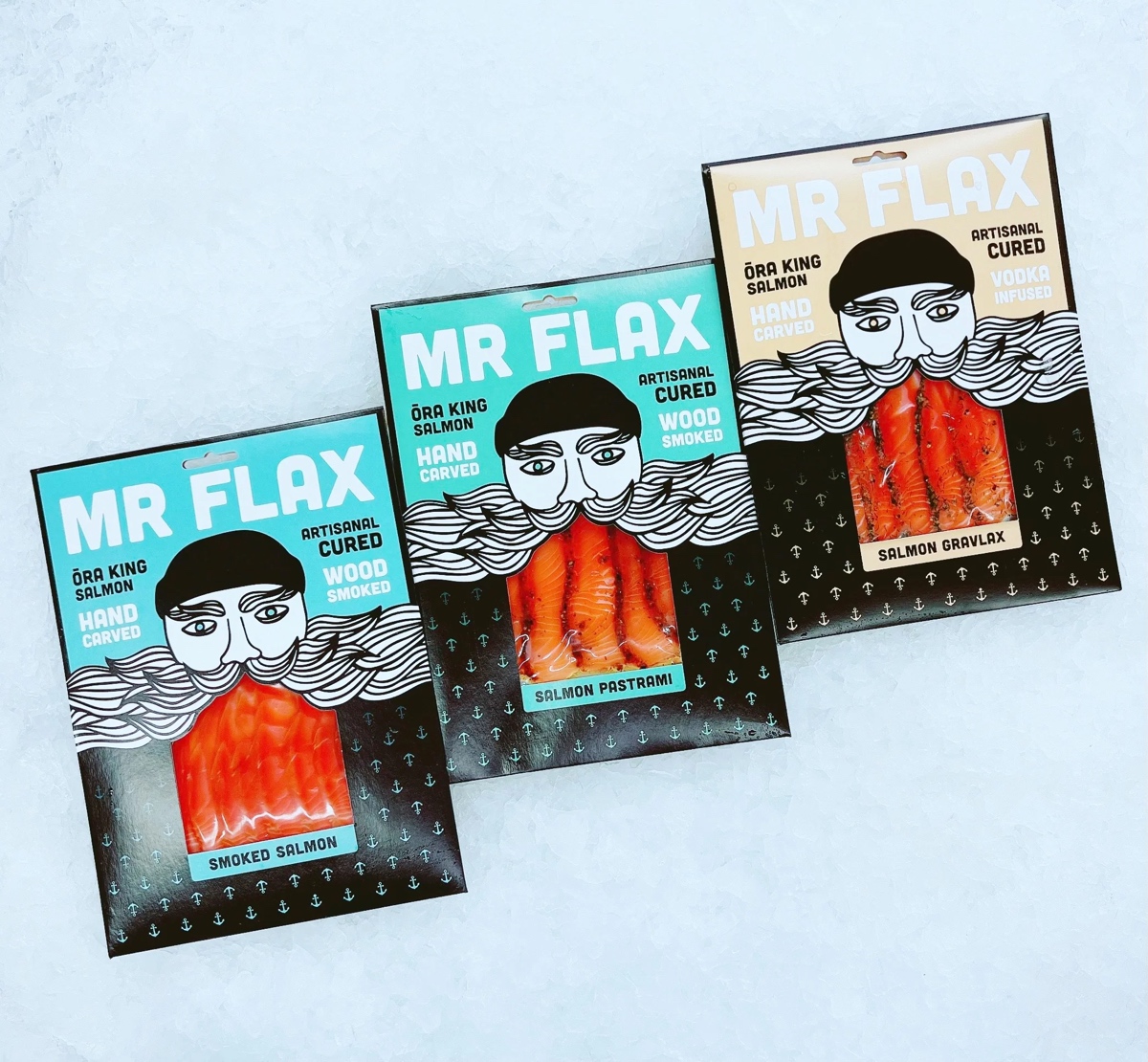 toxel's tweet image. Mr Flax Salmon Packaging: toxel.com/design/2025/12…