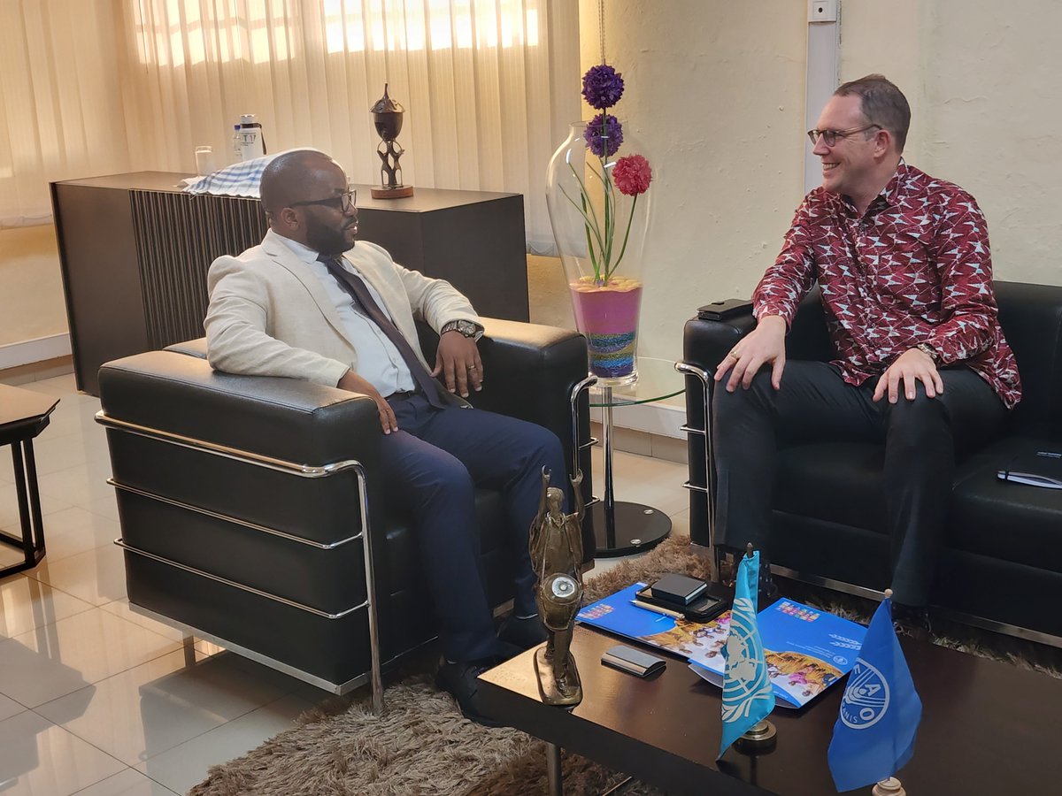 FAOBurkinaFaso's tweet image. Lors de cet entretien, l’accent a été mis sur les priorités en matière d’agriculture, d’alimentation, de biodiversité et de systèmes alimentaires durables au Burkina Faso.
@FAOBurkinaFaso
@FAOWestAfrica
@onubf
2/2