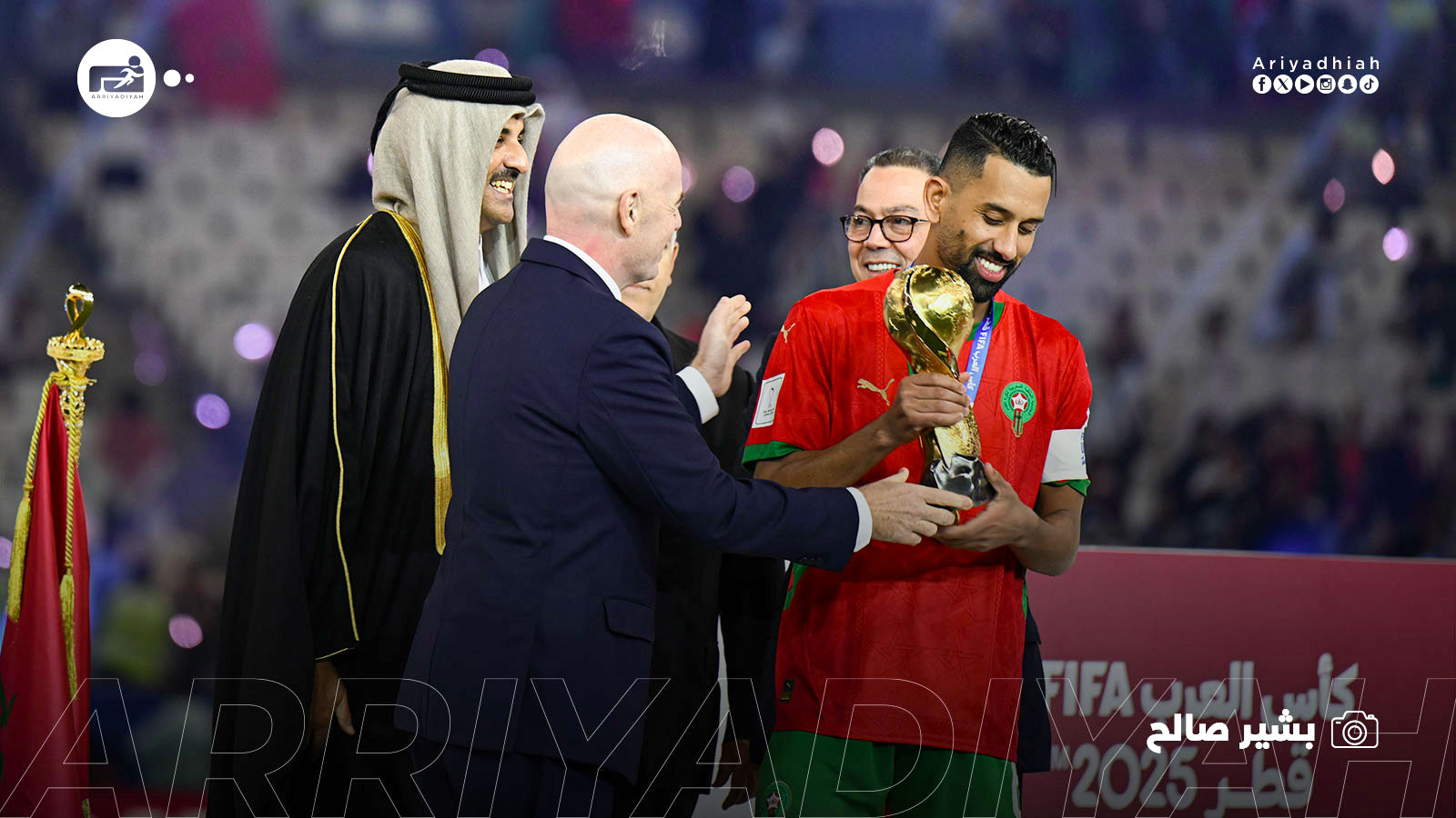 لقطات من تتويج المنتخب المغربي بلقب #كأس_العرب 