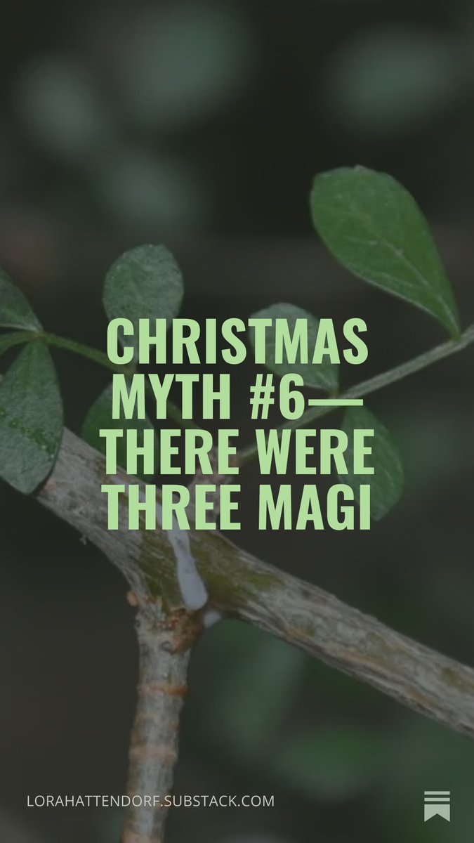 Christmas Myth #6—There Were Three Magi open.substack.com/pub/lorahatten…