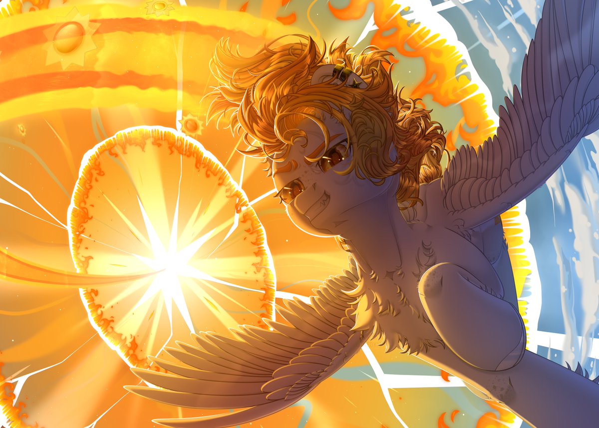 MEDkit_withART's tweet photo. Sonic sunboom☀️
__________________•♡•__________________ 
#brony #mlp #sonicrainboom #pegasus #mlpoc #commission https://t.co/6Fd1lPaQSj