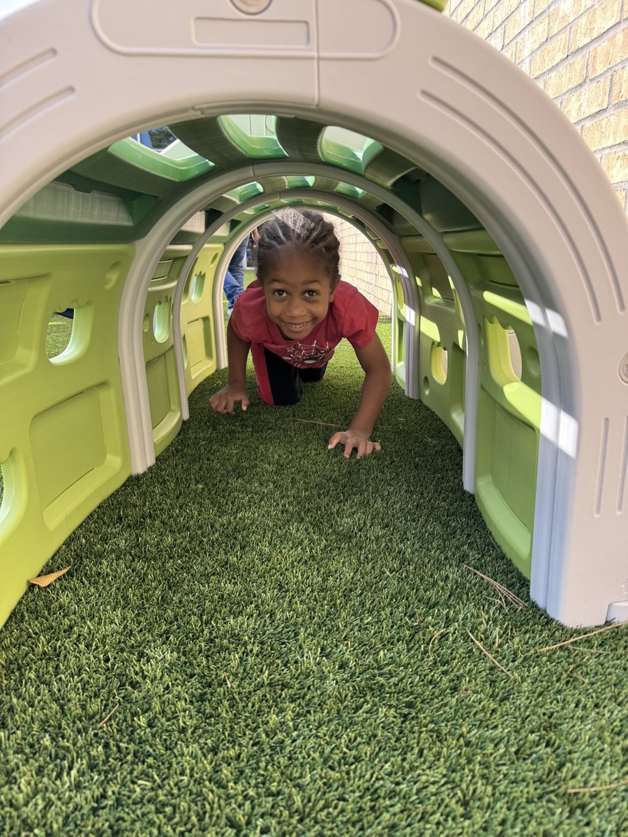 We are LOVING the new equipment on the turf area! <a href="/HumbleISD_ECC/">Humble ISD Early Childhood Center</a>