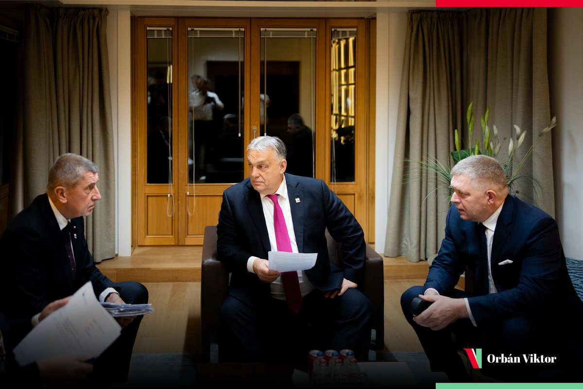 PM_ViktorOrban's tweet image. Back in business! 💪🇭🇺🇨🇿🇸🇰