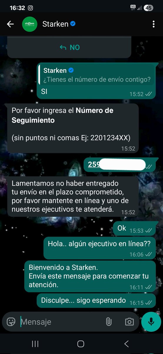 maca_andradep's tweet photo. @StarkenCL por favor ser RESPONSABLES. Realicé una compra por @SHEIN_Official la cual debía llegar el día 17/12/2025; el pedido esta retenido en Los Vilos desde el día 13/12 y aún no despachan nada. Whatsapp dice que lamentan el retraso y que me derivan con ejecutivo y nada pasa. https://t.co/ODhgf2jCLc