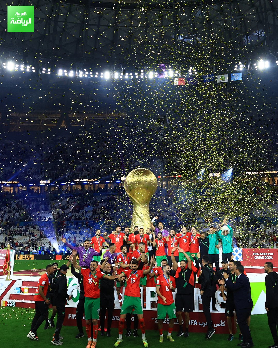 لقطات من تتويج المنتخب المغربي بكأس العرب 