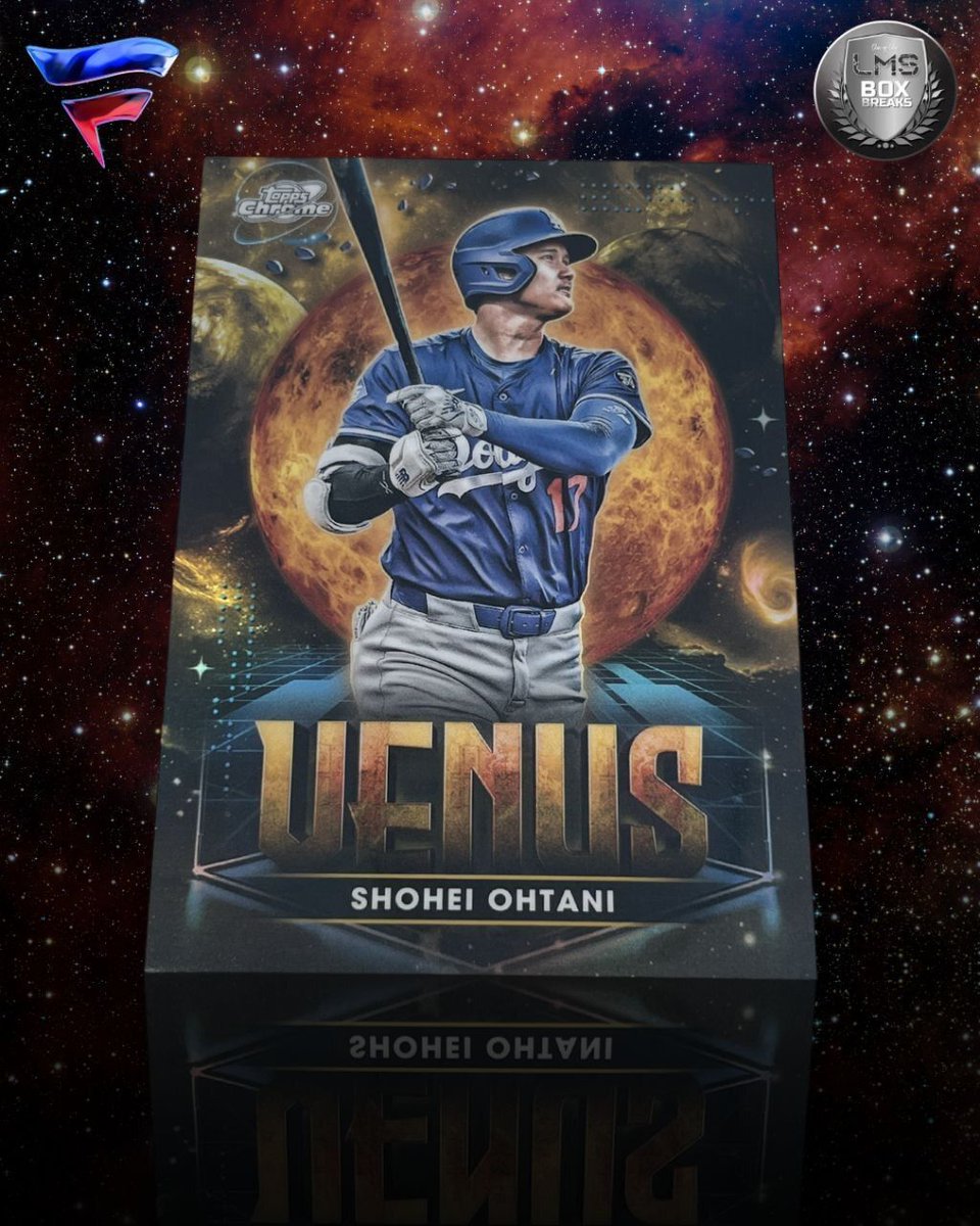 BoxLms's tweet image. 🌌⚾ UNREAL PULL ALERT! ⚾🌌

The Shohei Ohtani “VENUS” insert has officially landed 🚀
Recently pulled LIVE on Fanatics by @lmsboxbreaksduggie — and yes, this one is absolutely cosmic.

Big-stage player. Galactic-level card.
This is why we rip live. 💥