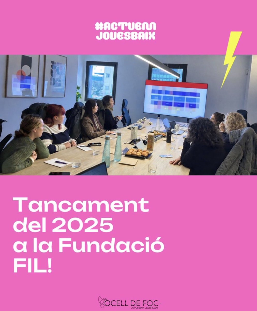 Fundacio_FIL's tweet photo. Trobada d’entitats sentinelles del programa #ocelldefoc_jovesllobregat. Balanç i tancament del 2025. Seguim!✨🚀@FMarianao @parcsanitarisjd #saoprat https://t.co/GNR9wSB9LN