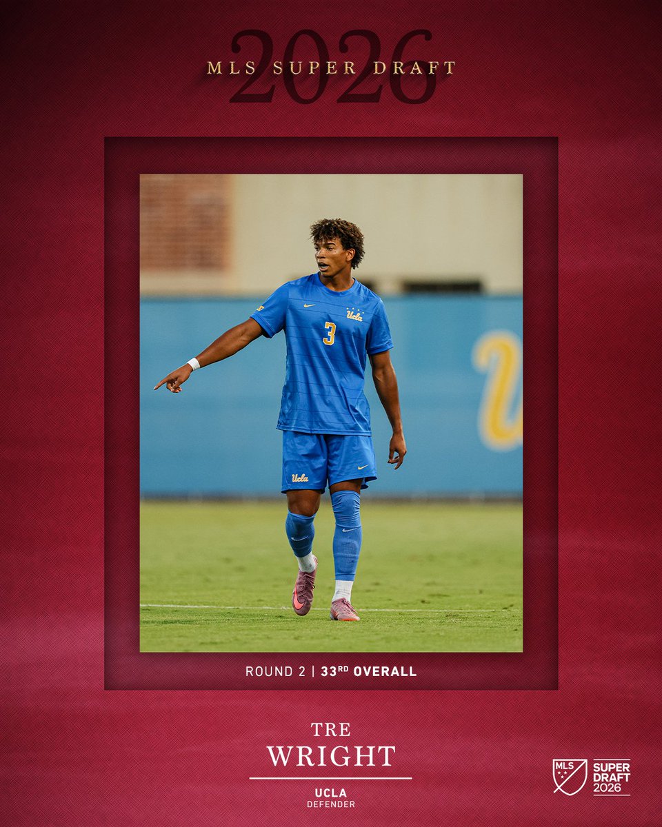 Tre is coming to the 801 🔥

We have selected Tre Wright from <a href="/UCLAMSoccer/">UCLA Men's Soccer</a> with the 33rd overall pick in <a href="/MLS/">Major League Soccer</a> SuperDraft