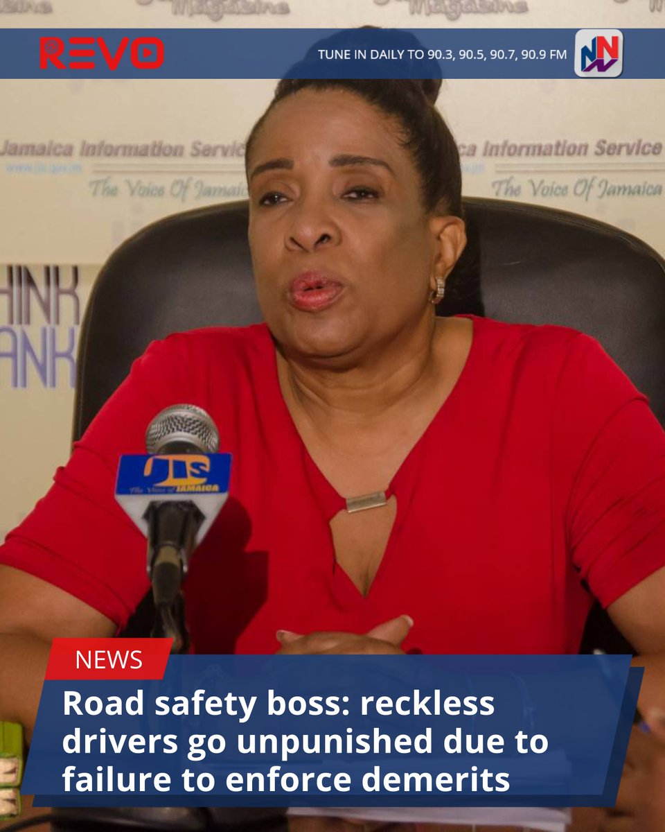 NationwideRadio's tweet image. Executive Director of the National Road Safety Council, Paula Fletcher, says the failure to enforce the demerit points system has resulted in reckless drivers remaining on the nation’s roads.

READ MORE HERE: revonews.ai/news/road-safe…