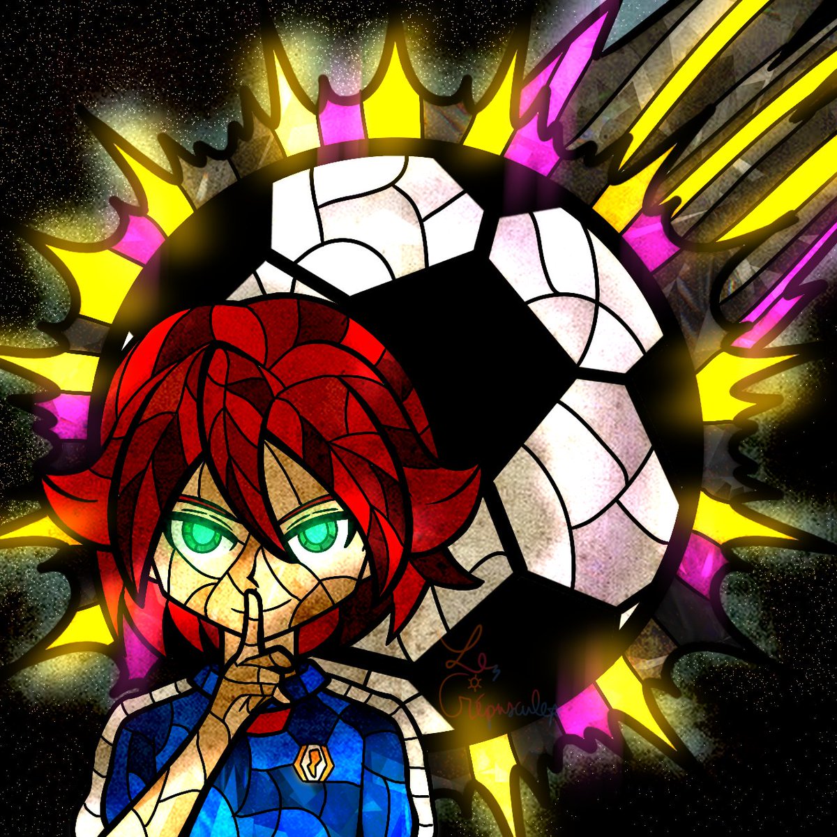 Petit partage d'un logo que j'ai fait et qui a pas été retenu mais j'aime quand même bien cette version xD #イナズマイレブン    #InazumaEleven #XavierFoster #KiyamaHiroto