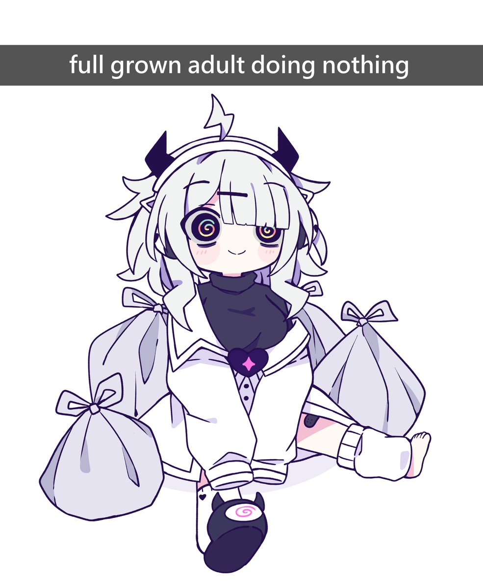 she is just sitting leave her alone