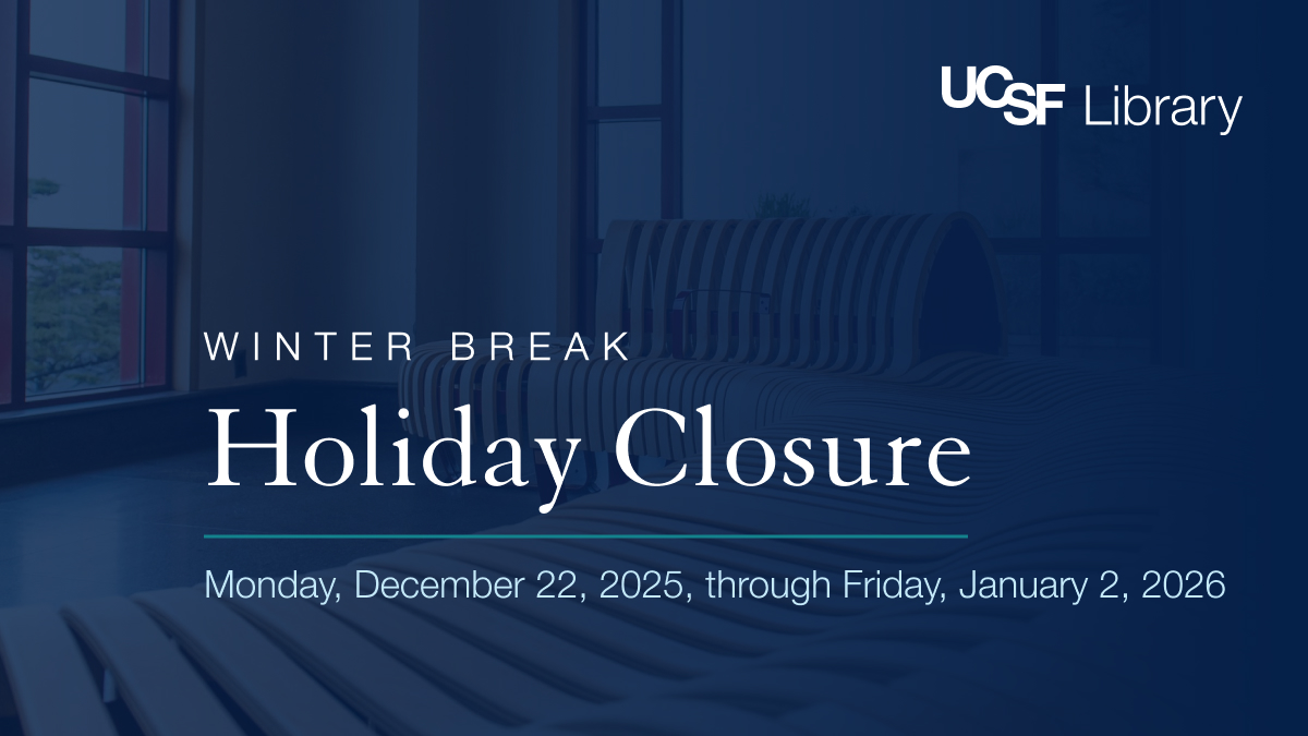 UCSF Library tweet media
