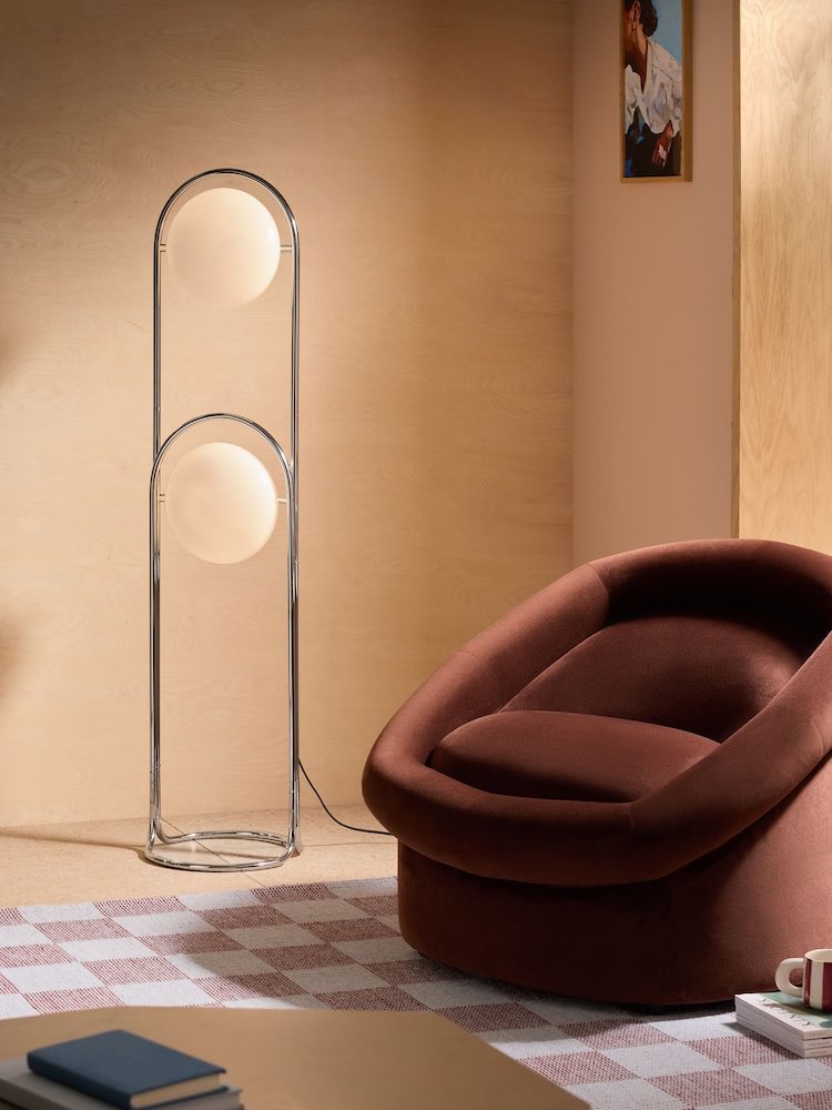 Piper Floor Lamp in Chrome