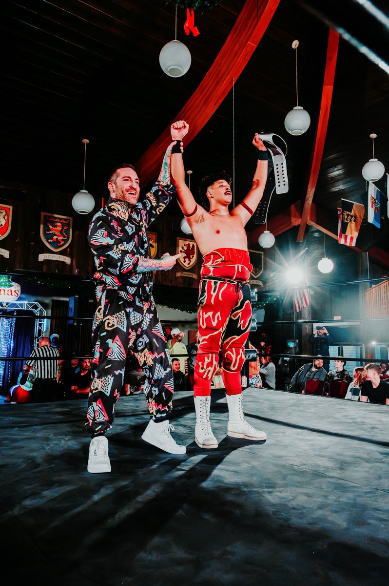 At Twas the Fight Before Christmas, Alvin Falcone got the title shot he earned at Over the Top in September. 

With a sleight of hand and an assist from whom we were fooled to believe was an enemy, Alvin Falcone became your NEW Magnum Champion.

📸: Velvet &amp; Mayhem Photography