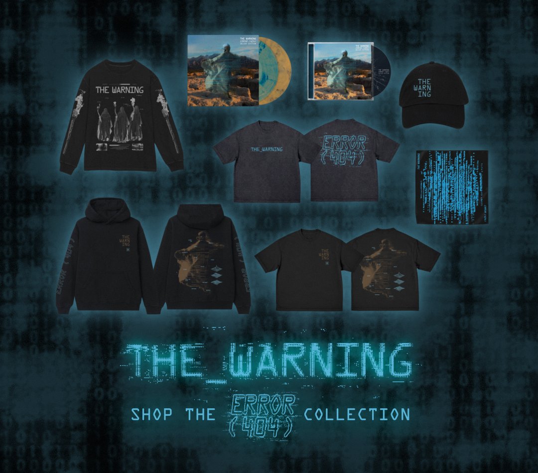New ERROR (404) merch just dropped!

Shop here:
thewarningband.com/collections/er…