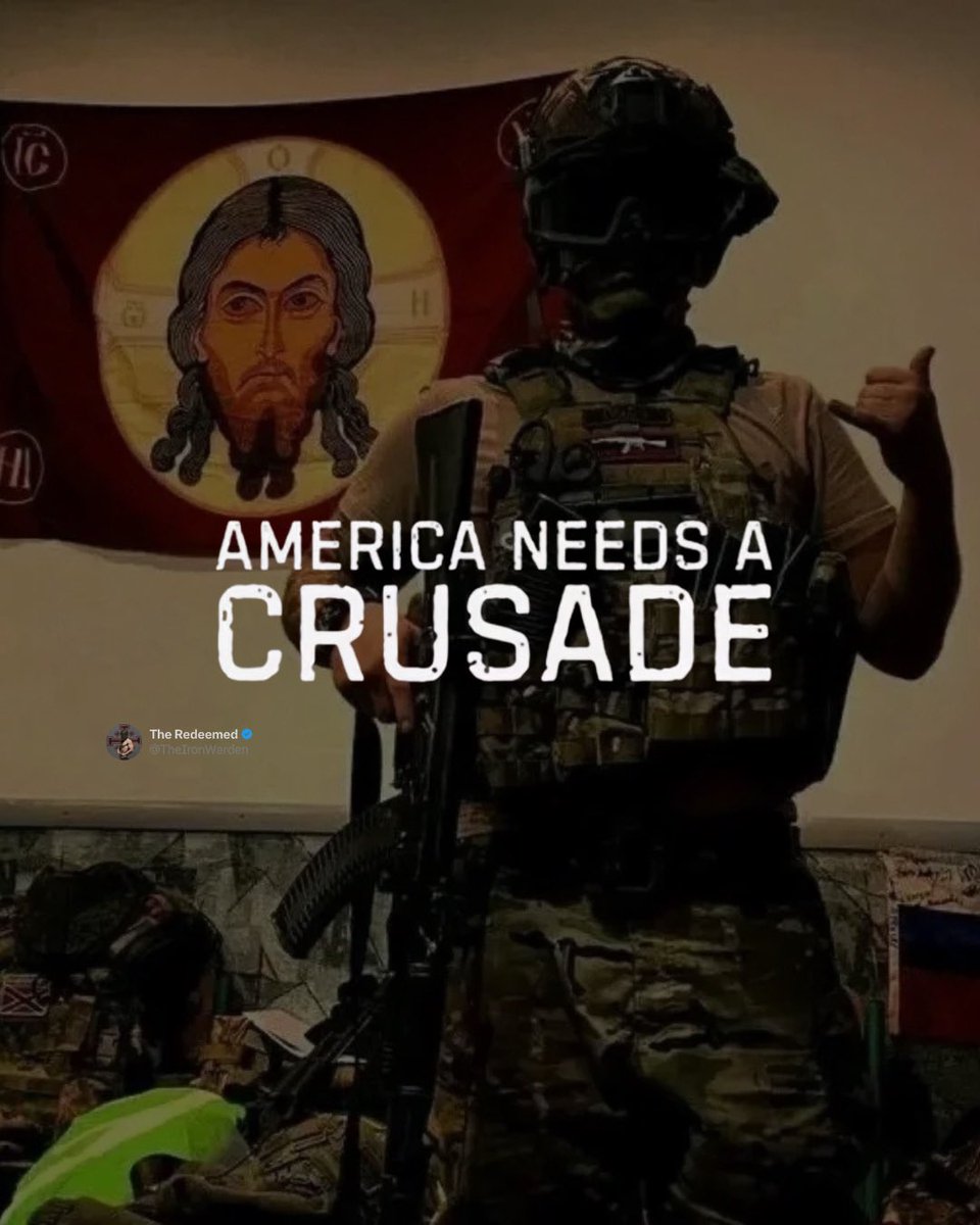 TheIronWarden's tweet image. We must stand vigilant and steadfast, guarding our Christian virtues against those who would see the faith erased. 

Hold the line in truth, discipline and devotion—for the Church endures when her people do ✠