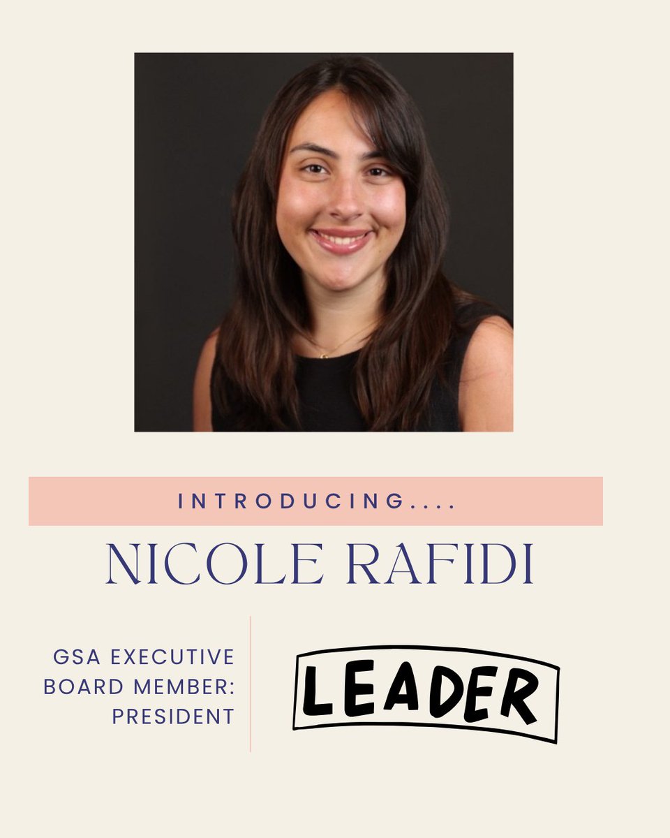 UNCWGSA's tweet photo. Say hello to Nicole Rafidi, the Graduate Student Association President, and an extraordinary leader who continues to make a real difference.
Nicole is committed to fostering community, promoting meaningful engagement, and ensuring that graduate students feel supported.  #leader https://t.co/07H4tJiLyG