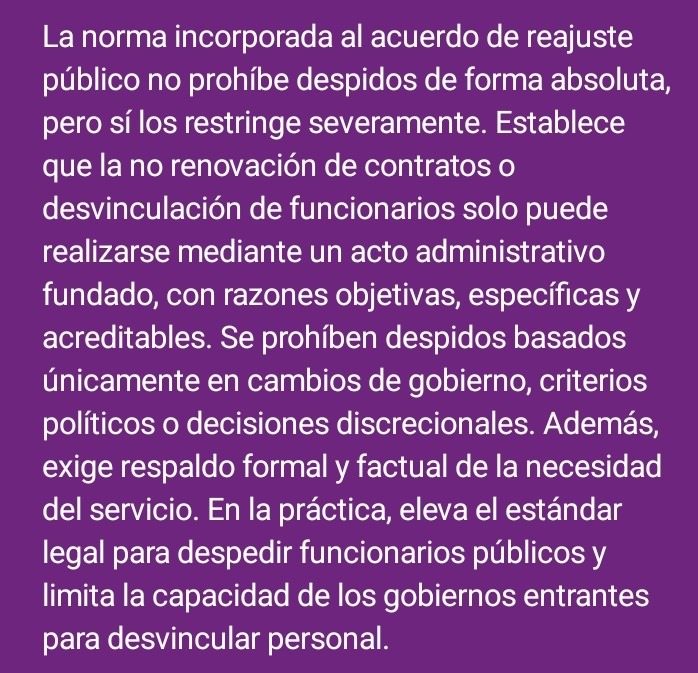 borismonsalve's tweet photo. @biobio Si ya existe un Estatuto Administrativo rígido, esta norma solo lo endurece aún más. Si queremos modernizar el Estado, hay que flexibilizar la Ley 18.834, no blindarla. Así se protege incluso a malos funcionarios y a quienes dañan lo público. ❌🏛️📉 #EstadoModerno #GestiónPública https://t.co/IRjj7fqbw9
