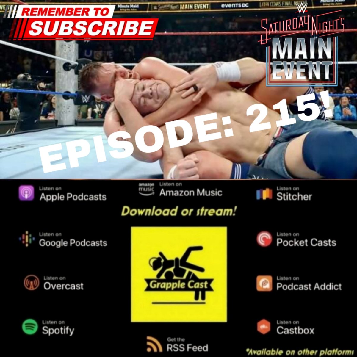 💪 EPISODE 215 💪
#johncena retirement and #snme reactions!

SUBSCRIBE STREAM DOWNLOAD
open.spotify.com/episode/2kdhiW…

#wweraw    #smackdown    #AEWDynamite #AEWCollision  #wrestling #wrestlingpodcast #podcast #wrestlingnews  #Netflix #aew #cmpunk #TNA #gunther