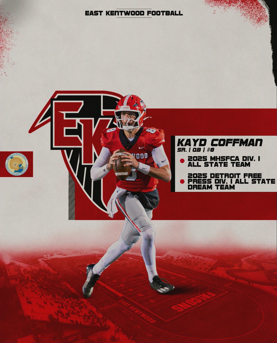 coachtspence's tweet image. Congratulations to our players that received All State honors this season!

DT James Jones Jr. (Committed to Ferris State)
WR Ahman Edmonds (Uncommitted)
QB Kayd Coffman (Signed with Michigan State)