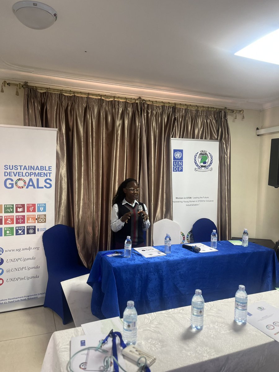 enerlgoodluck's tweet image. Honored to attend Day 1 of the #WomenInSTEM Bootcamp at Casa Miltu Hotel under the theme *Leading the Future*. Inspired by powerful speakers, key lessons on self-belief, leadership, and communication. Grateful to UNDP &amp;amp; UNAU Uganda for empowering young women in STEM. #STEMLeader
