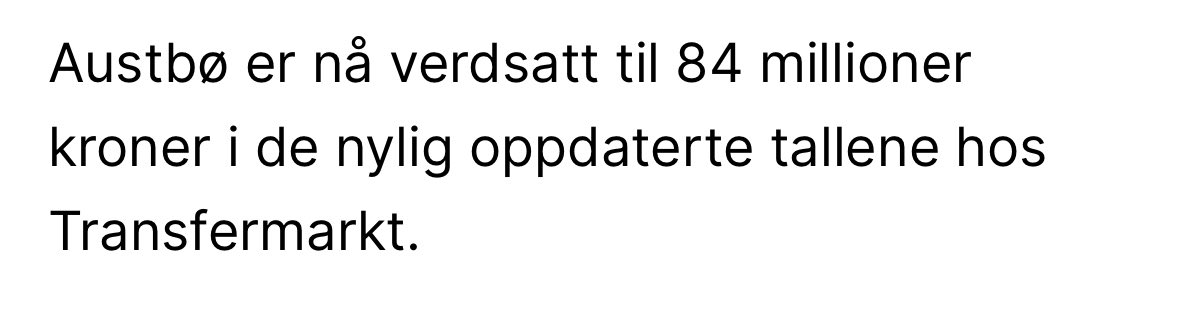 Sterkt, <a href="/StigNilssen/">Stig Nilssen</a> 
Ofte blir "verdt sin vekt i gull" brukt som en floskel, men her treffer du godt!

Regner med du hadde kontroll på dette.