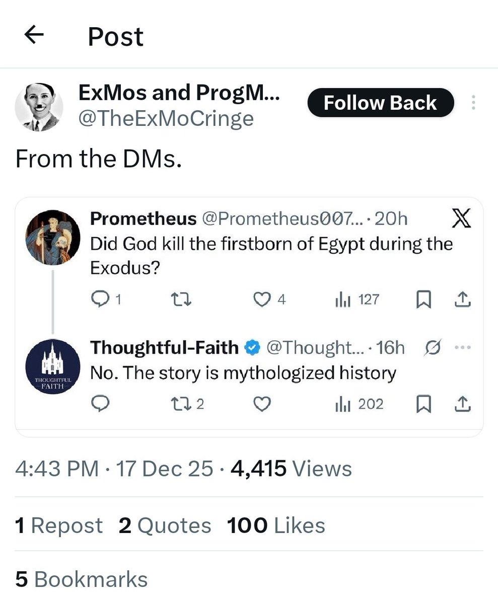 Sister Sanctiminous Sociopath thinks Jacob Hansen, of all people, if going ProgMo?! That's HILARIOUS! Watching these idiots tear each other apart over who's more orthodoxy is high entertainment!