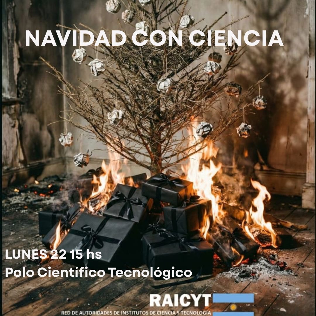 RAICYT_Ar's tweet image. Este lunes 22 a las 15 hs te esperamos en el Polo Científico y Tecnológico (Godoy Cruz 2320, CABA). Porque ante la destrucción, nosotros queremos construir futuro, seguir haciendo Ciencia Argentina. Traé tu caja de regalo para armar el árbol de nuestros proyectos y deseos.