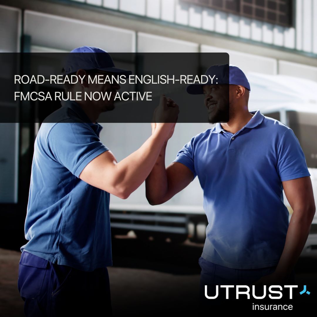 utrustinsurance's tweet image. 🚨 FMCSA Alert: As of June 25, 2025, English proficiency violations are now part of Out-of-Service (OOS) criteria

Drivers must be able to:
📘 Read signs
🗣️ Speak with officials
📝 Fill out reports

No interpreters allowed during assessments.

#TruckingCompliance #UTrustInsurance