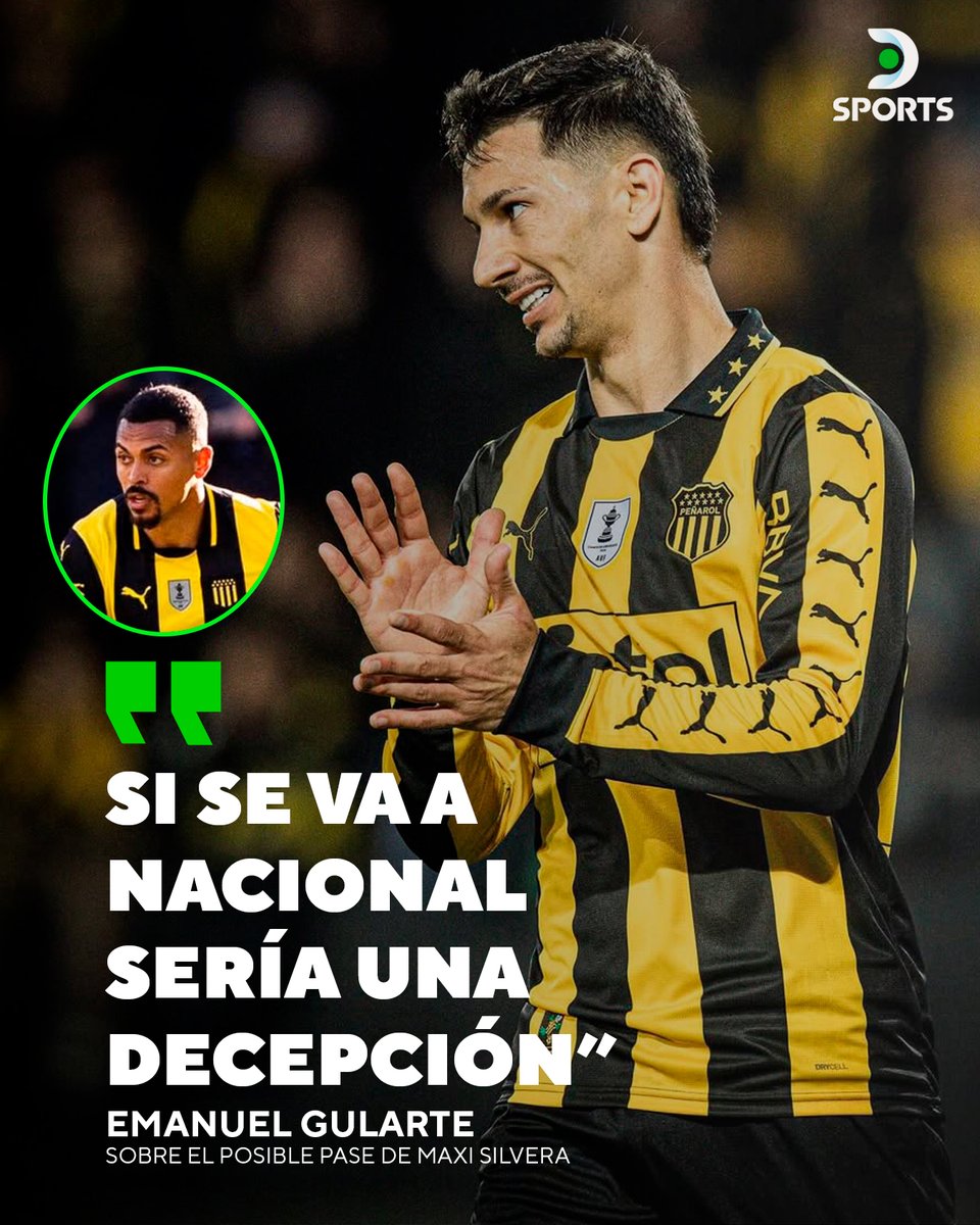 DSportsUY's tweet image. "NO COMPARTO NI EL DESTINO NI LAS FORMAS" 🇺🇾🔥

🗣️ Emanuel Gularte, compañero de Maxi Silvera en Peñarol, expresó estar en desacuerdo con el delantero si se concreta su pase a Nacional.

¿Están de acuerdo? 🤔

🎙️ El Espectador UY

📷 C.A.P