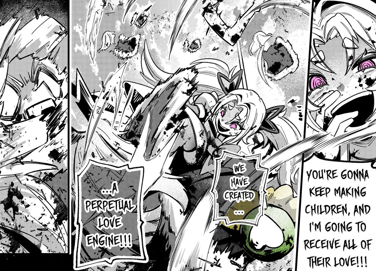 sakanaflyer's tweet image. PERPETUAL LOVE ENGINE!!!
(Scepter vs. Duplicator)

#earclacks #weaponballs