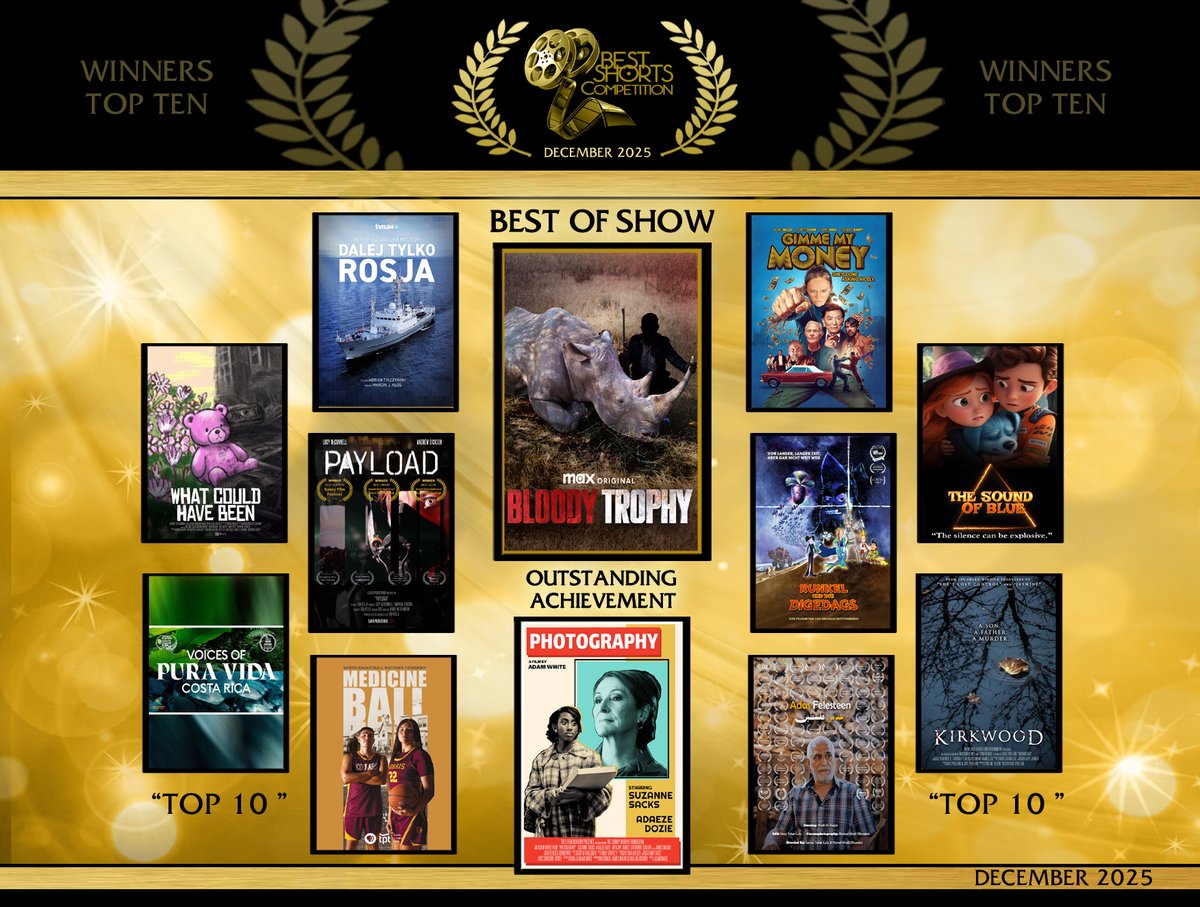 bestshorts's tweet image. Bravo to all of this season’s Best Shorts winners 📷📷 From standout shorts to bold features, your work inspired and moved us. We’re proud to celebrate your artistry and wish you continued success on your creative journey.
See the winners here: bestshorts.net